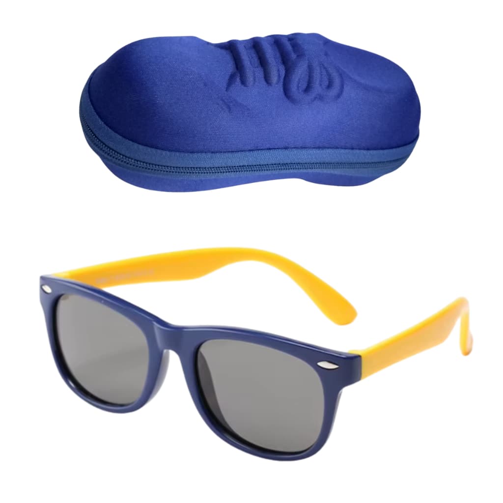 Óculos Infantil 1 A 5 Anos Flexível Polarizado Uv400 Com Case Exclusivo