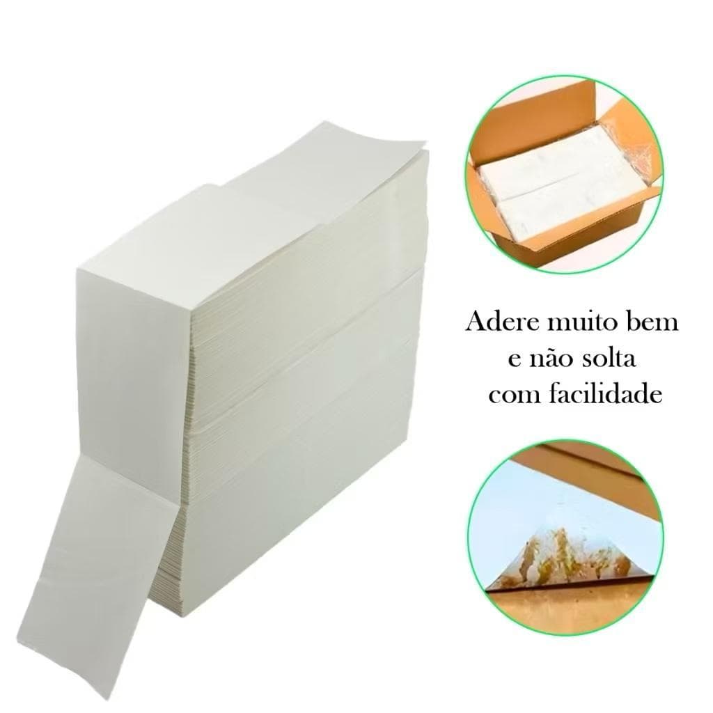 500 Etiqueta Térmica Papel Adesivo 10x15CM Papel Térmico e Papel Contínuo