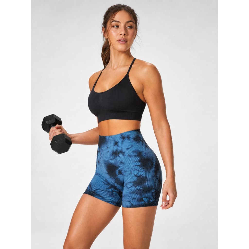 KIT 2 SHORTS ESTAMPAS TIE DYE EMPINA BUMBUM