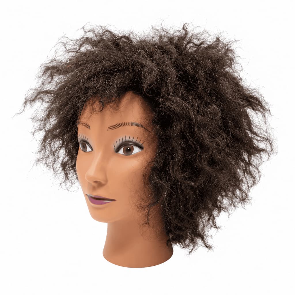 Cabeça de Treino Cabeleireiro Sintética ou Cabelo Misto – Para Tranças, Corte e Penteados