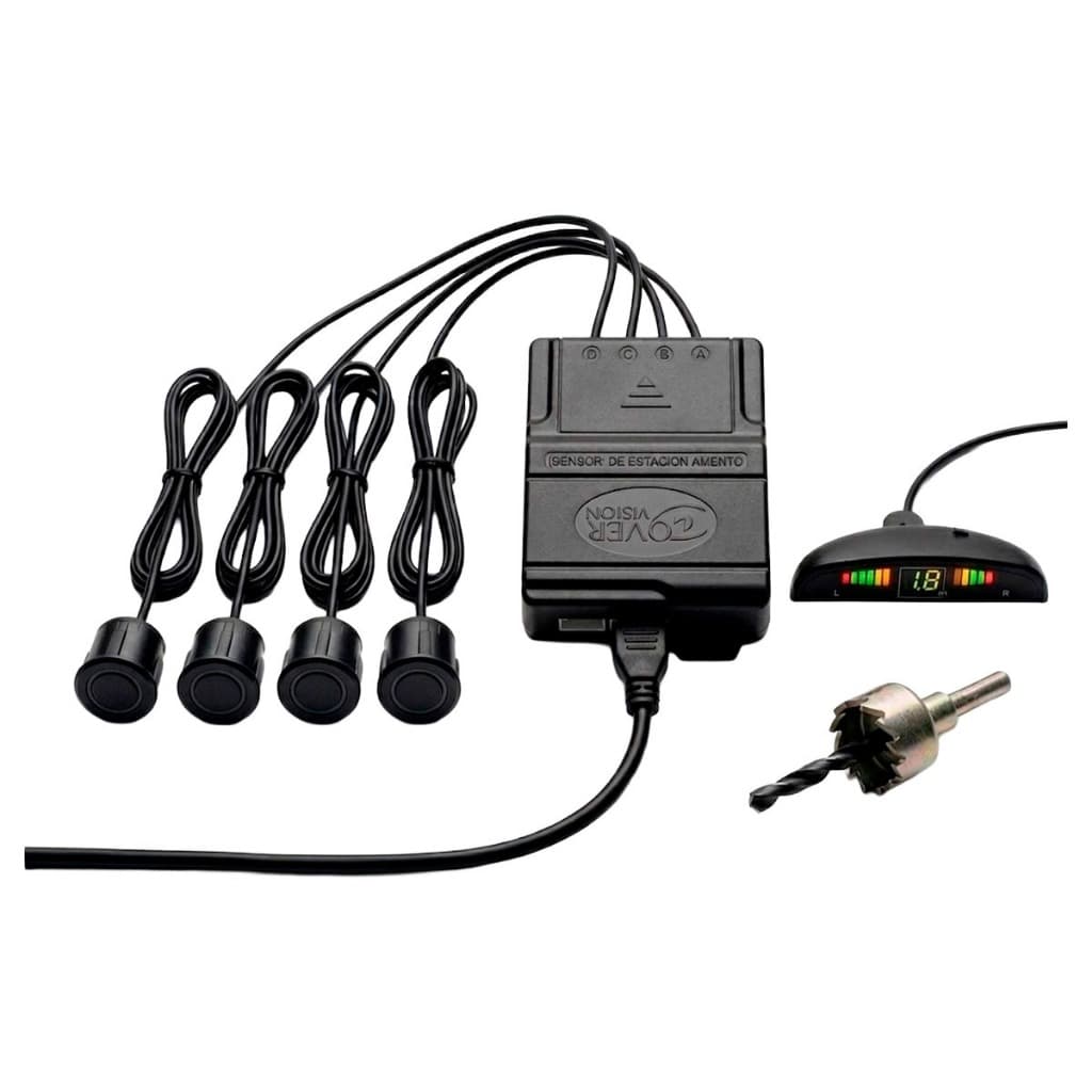 SENSOR DE ESTACIONAMENTO UNIVERSAL 18,5MM PRETO OVERVISION