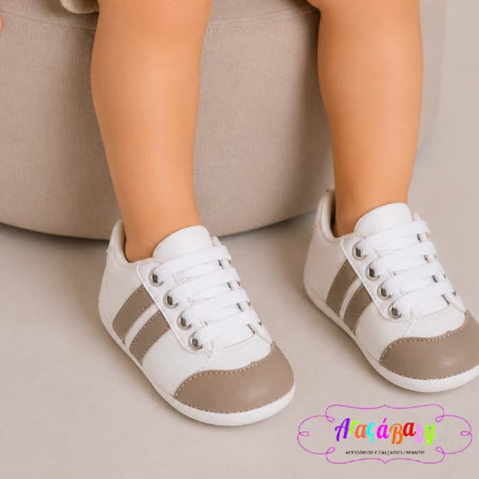 Sapatênis Tênis Bebê Casual Menino Cadarço Confortável Macio Antiderrapante Calçado Infantil