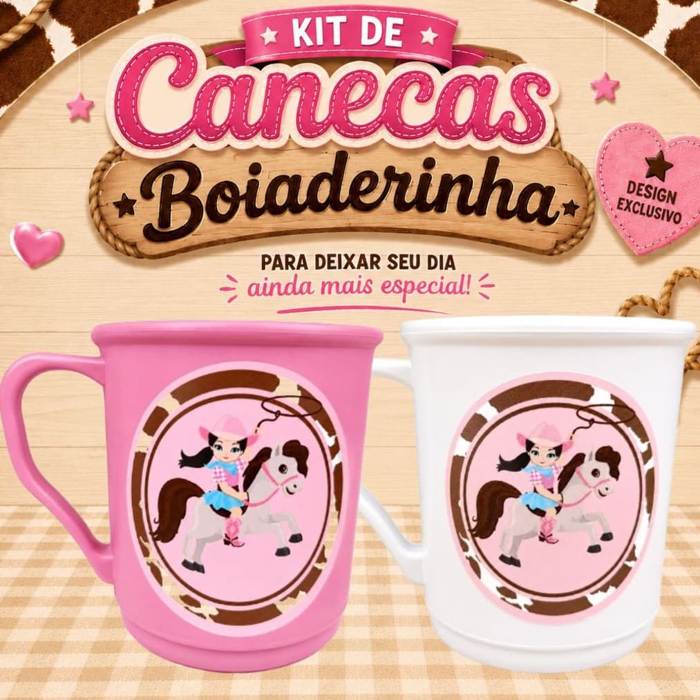Lembrancinha presente menina festa aniversario rosa boiadeirinha ana castela infantil pronta entrega