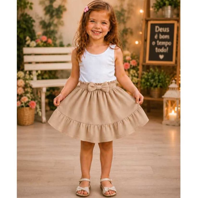 SAIA LISA COM LAÇO VARIAS CORES PARA BEBE E INFANTO JUVENIL