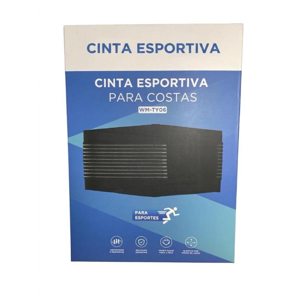 Cinta esportiva para costas  Premium - Proteção Articular e Estabilidade Antitorção