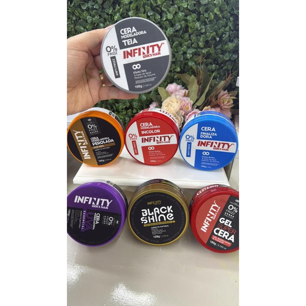 Cera Pomada Modeladora para cabelos , penteados Infinity 160gr Look Hair - escolher