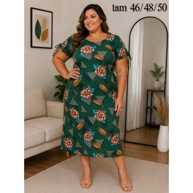 vestido midi plus moda evangélica. vestido de crente