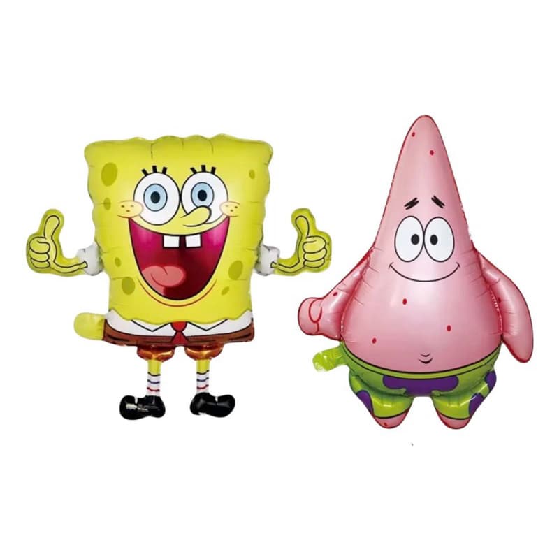 Kit C/2 Balão Metalizado Bob Esponja/patrick 60cm