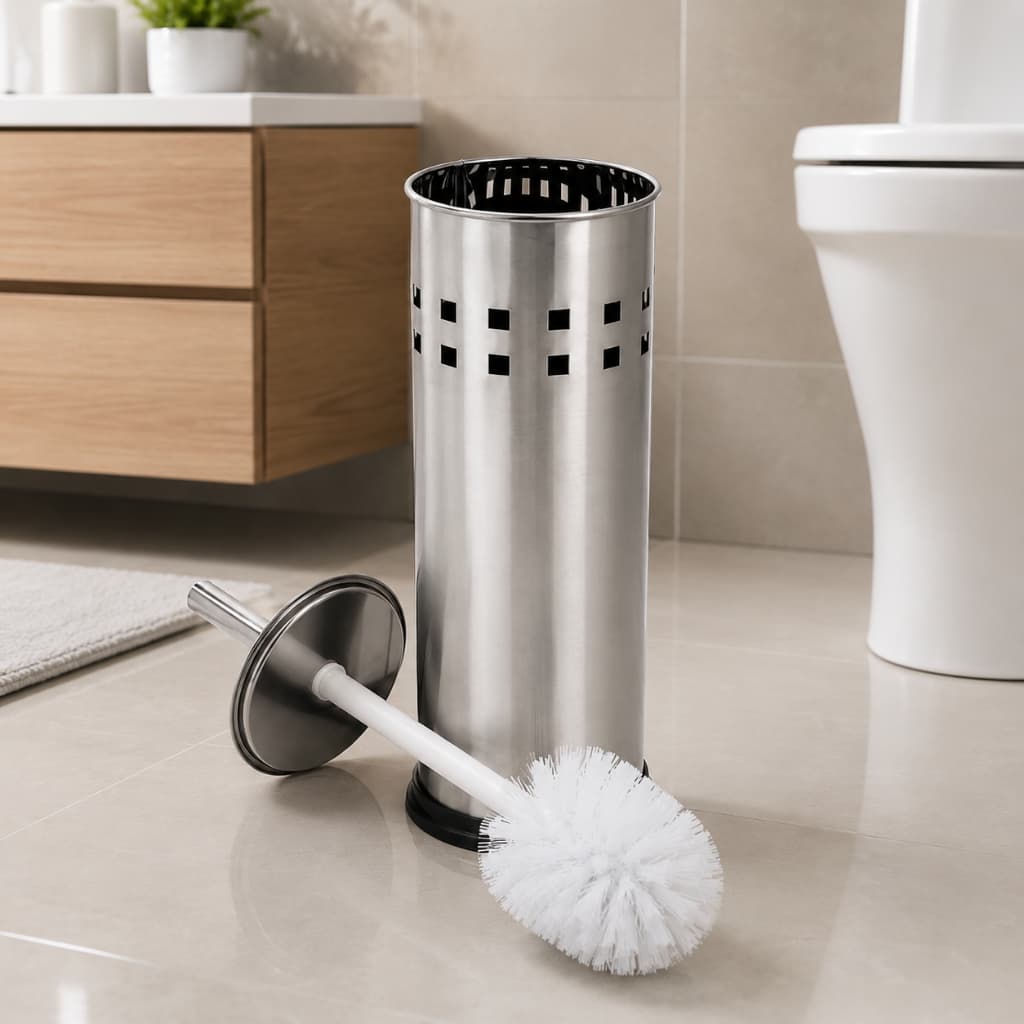 Escova Sanitária Inox Powermaid Aço Inoxidável Acabamento Espelhado