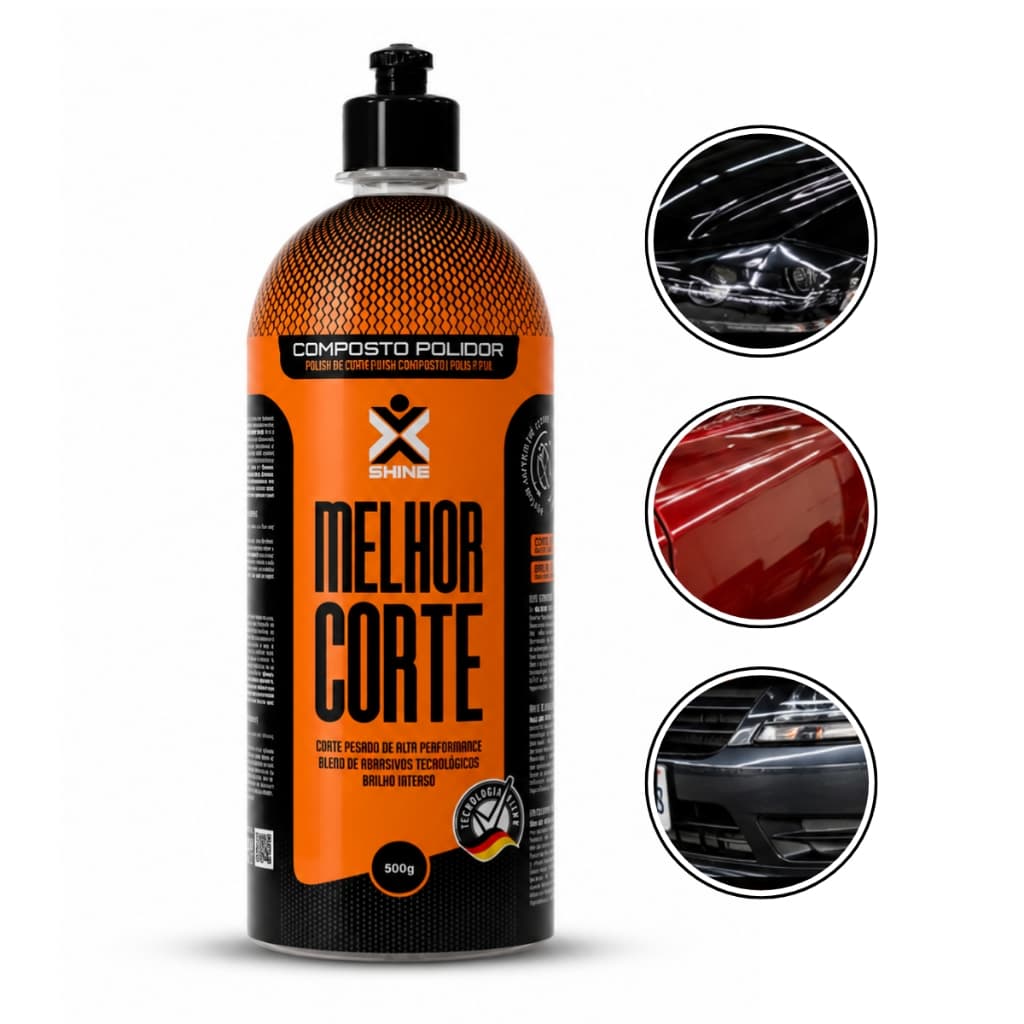 Massa De Polir Composto Polidor Corte Pintura Lataria Automotivo Remove Riscos Marcas De Lixa 500g