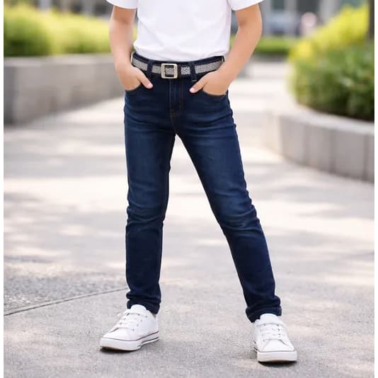 Calça Jeans Infantil Para Bebê Menino Baby