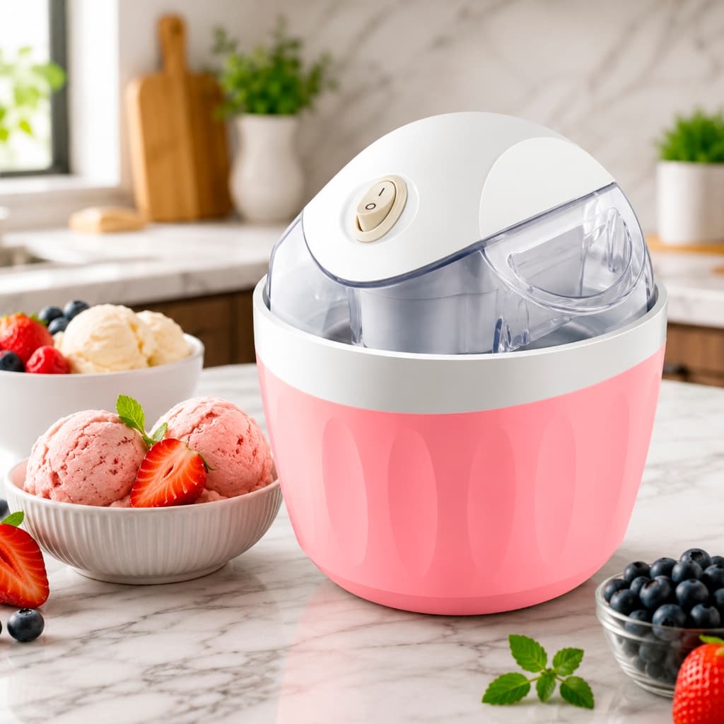Máquina De Sorvete Vegano Caseiro 110/220v Sorveteira Cremoso Sorvete Natural Da Fruta