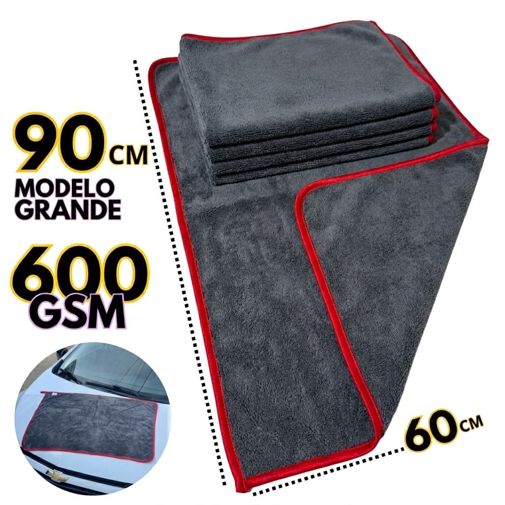 SUPER Toalhas Microfibra 90x60cm Tolha Dupla Limpeza geral pano limpeza automotiva panos