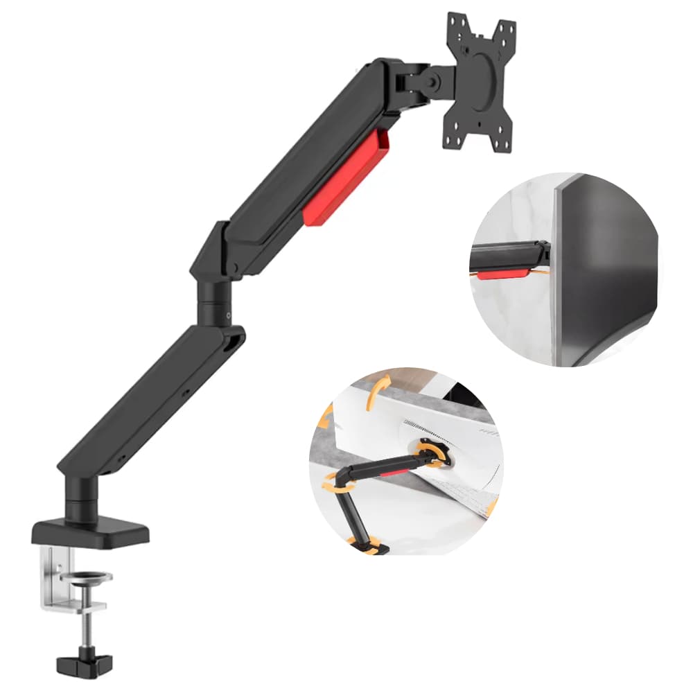 Suporte Articulado Pistão a Gás p/Monitor 17 A 32 Vesa