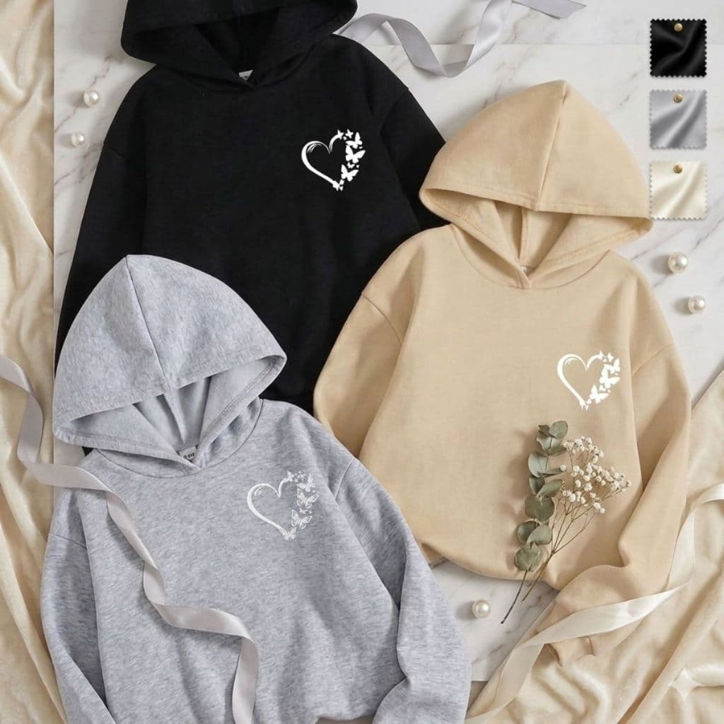 Moletom de Coração Canguru Unissex | Hoodie Confortável Quentinho Streetwear Fashion frio