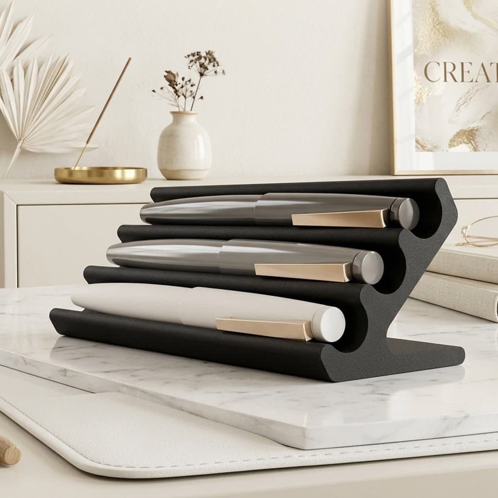 Organizador de Canetas Premium para Mesa | Porta Canetas Moderno Escritório