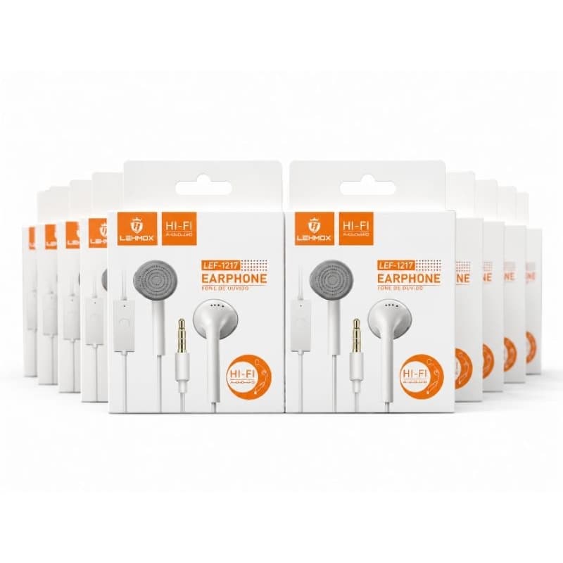 Kit 10 Unidades Fone de Ouvido P2 P3 3.5mm Com Microfone e Fio Atacado Revenda Nota Fiscal Lote