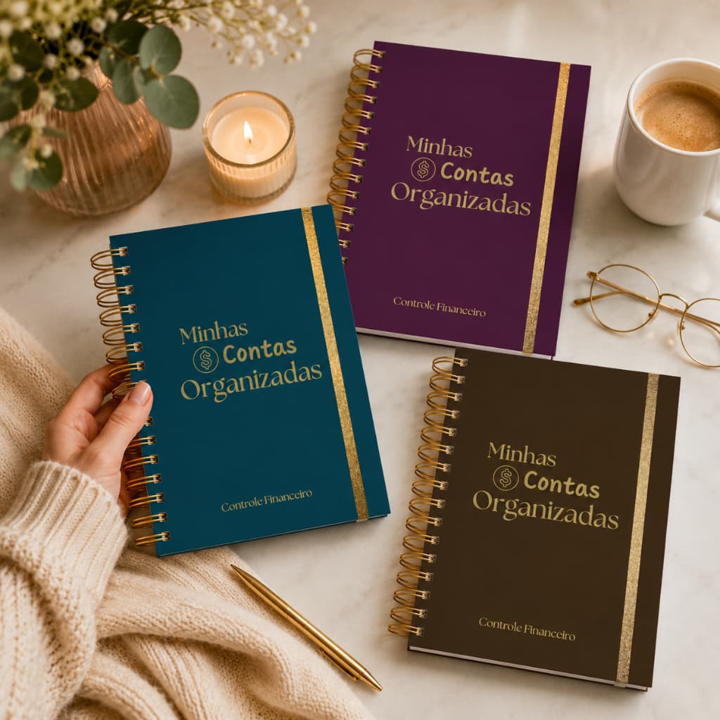 Caderno Meu Controle Financeiro - Contas Organizadas - Planejamento financeiro Anual não datado