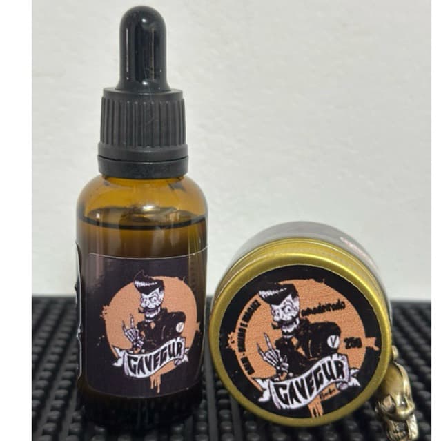 KIT CAVEGUR Balm para Barba 25g + Óleo para Barba 30ml essência AMADEIRADO CAVEGUR - ENVIO IMEDIATOR