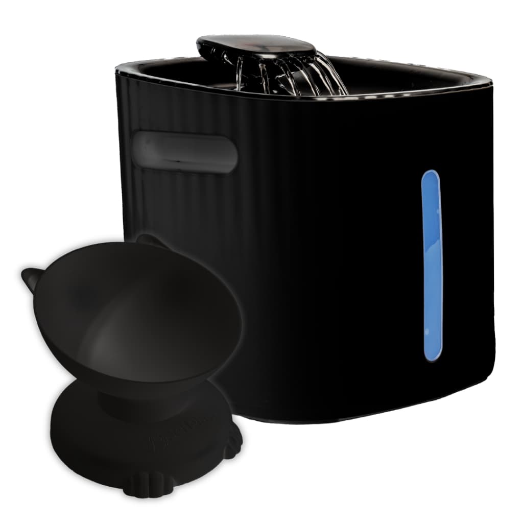Fonte Silenciosa com Filtro e Comedouro para Gatos e Pequenos Cães - USB e Luz indicadora