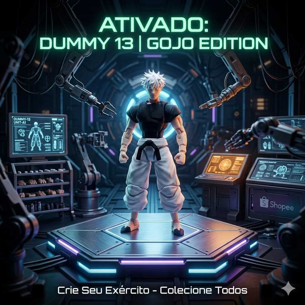 Satoru Gojo Dummy 13 Articulado MONTADO - Action Figure Premium Impressão 3D Alta Resolução