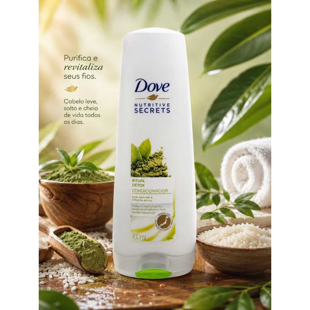 Dove  Nutritive Secrets  Condicionador  Ritual Detox  400 ml