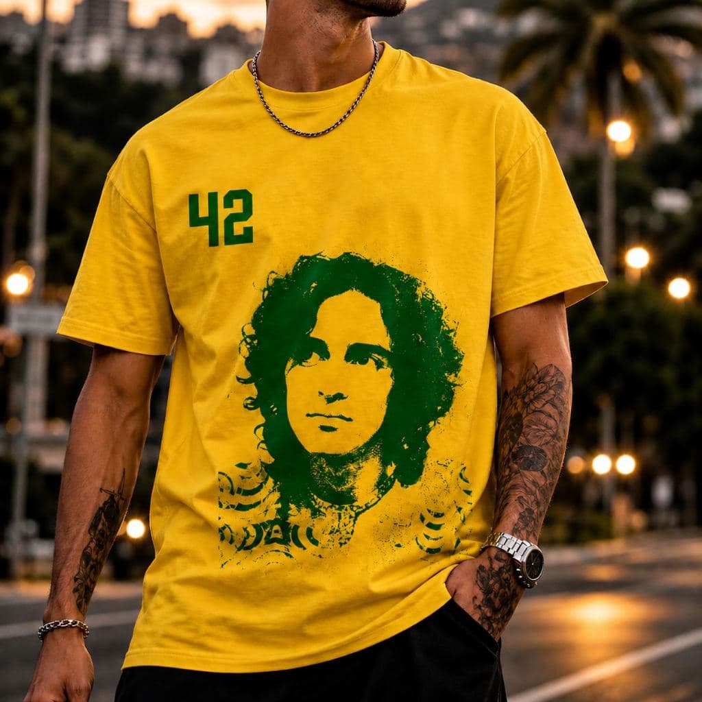 Camiseta Cantores MPB Clássicos Da Cultura Brasileira Estilo Torcedores Em Algodão Estampado
