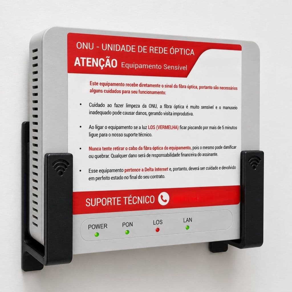 Suporte Roteador WIFI Modem Parede Sem Furo Fita 3M Organizador Universal