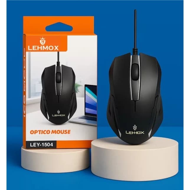 Mouse Com Fio Lehmox LEY-1504 para computadores e notebooks