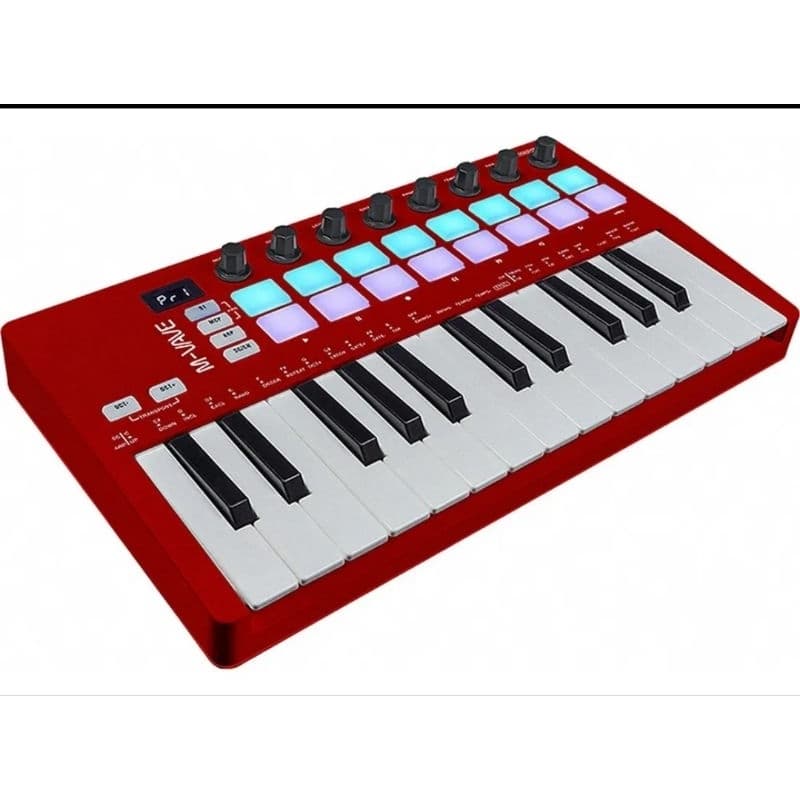 Controlador MIDI M VAVE SMK 25 II Teclado MIDI USB 25 Teclas Pads RGB Compatível com PC Android iOS