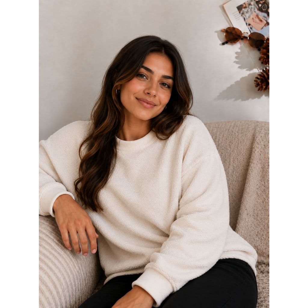 Moletoms Femininos Blusa Feminina Importada Lan De Carneiro Quentinho Moletom Feminino