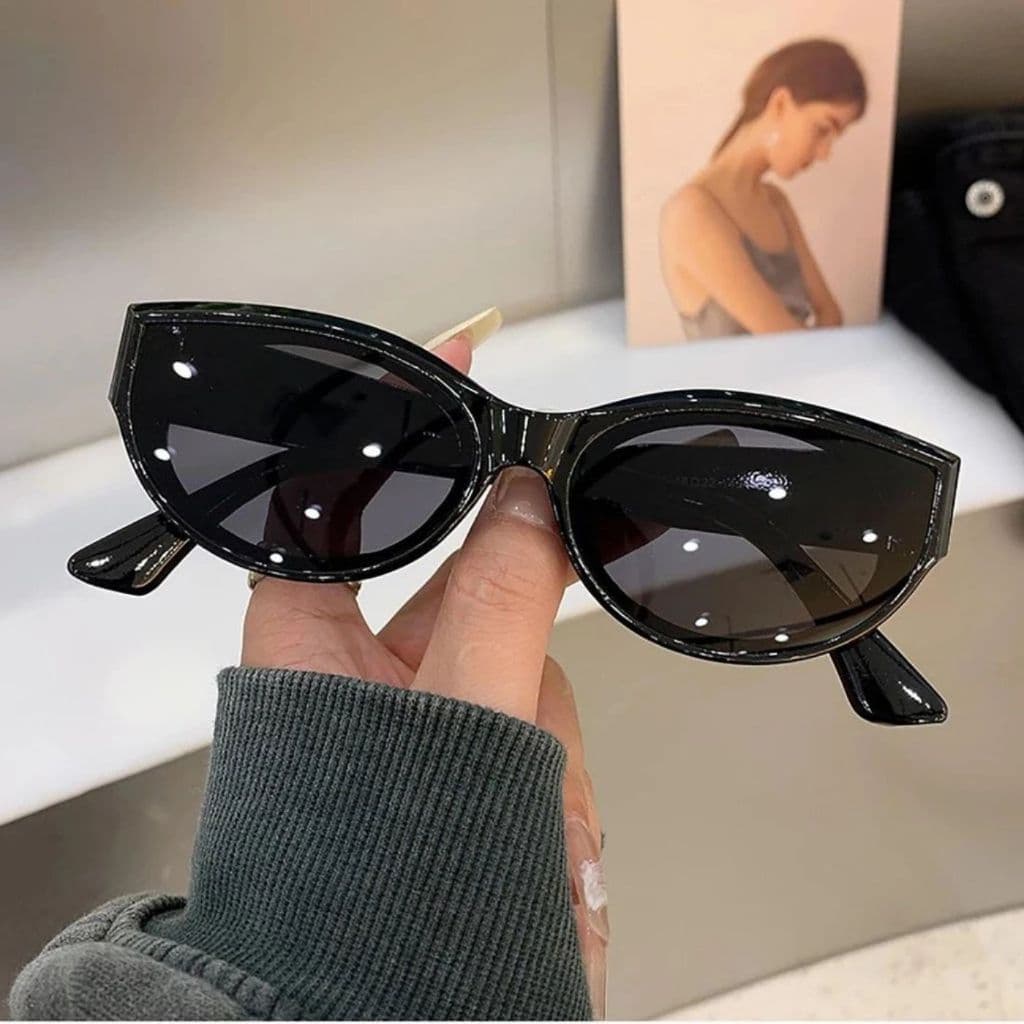 Óculos De Sol Olho De Gato Novos Ovais Personalizados Moda Vintage Tons Femininos ZL2357