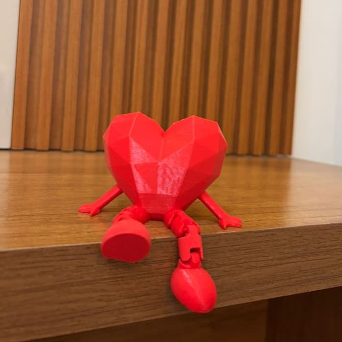 Coração Articulado Decorativo Dia dos Namorados Love Decoração Amor Presente Romântico