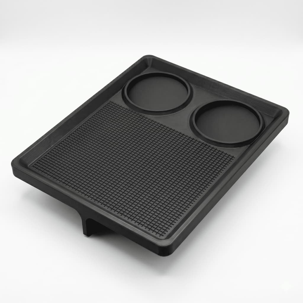 Bandeja Premium para Sofá - Cabem 2 Copos/Taças - Antiderrapante - Suporte de Sofá para Prato - Taça