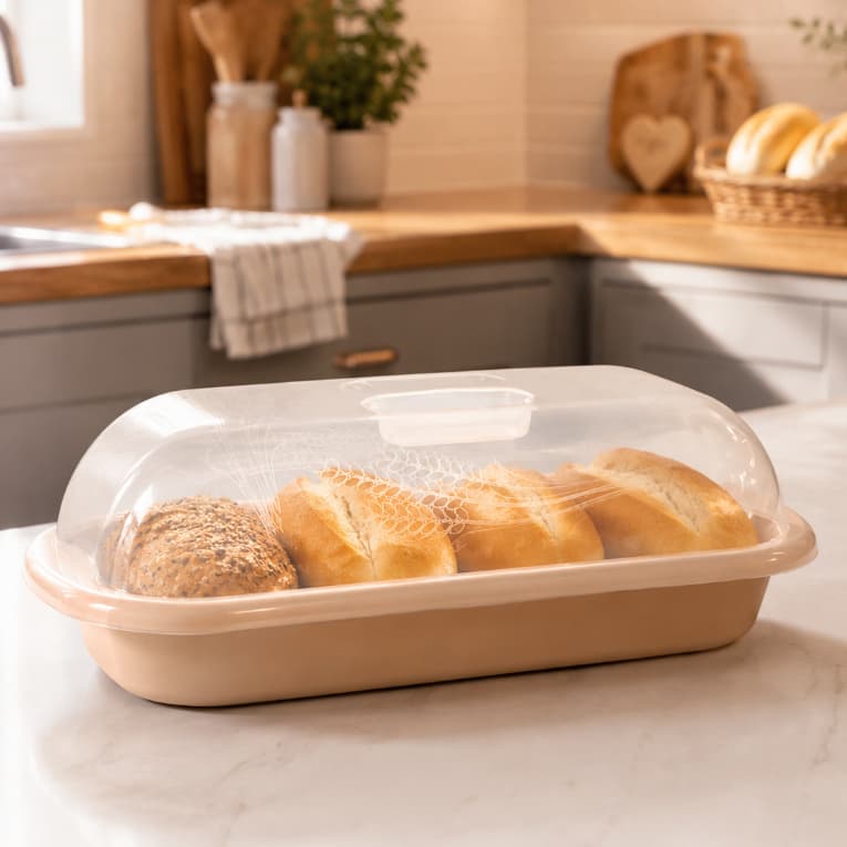 Porta Pão de Forma em Plástico - Ideal para alimentos - Resistente