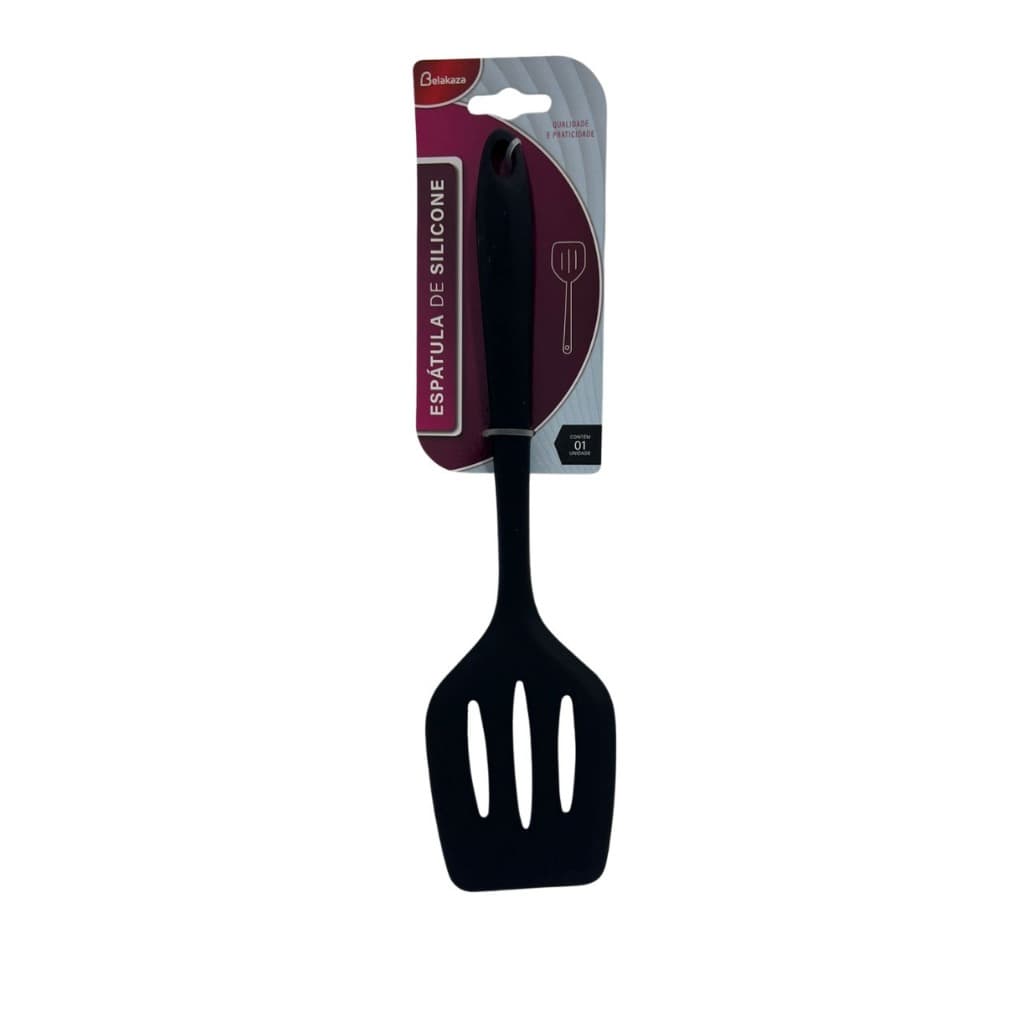Belakaza Espátula Vazada Silicone Preta