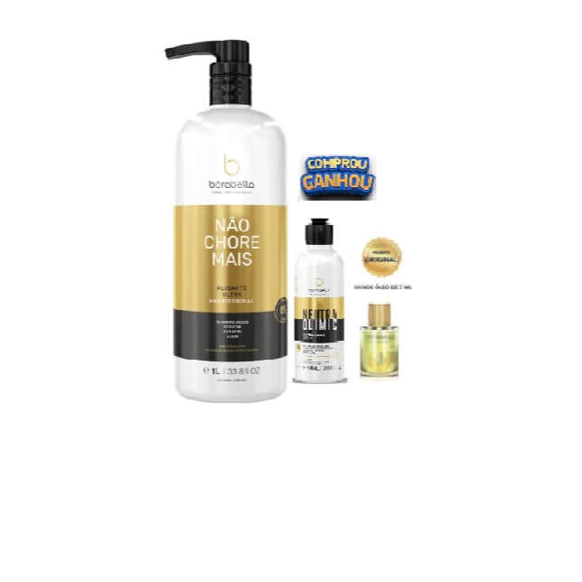 PROGRESSIVA NÃO CHORE MAIS LITRO PASSO 2  + neutraquimic 90 ml + óleo 7 ml