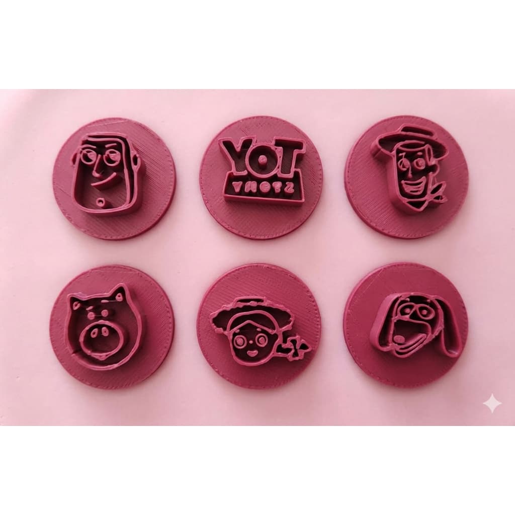 Kit 6 Carimbo Marcador Brigadeiro Toy Story