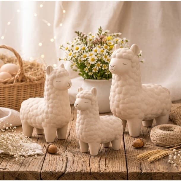 Alpaca Decorativa Delicada e Moderna - Farm house, Fazenda, Campo