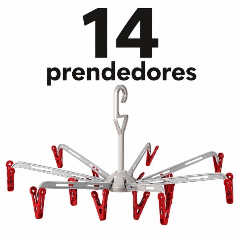 Varal de Prendedores Roupas Íntimas 10 e 14 Prendedores Multiuso Resistente Meias Calcinha Toalhas Biquinis Uso Geral