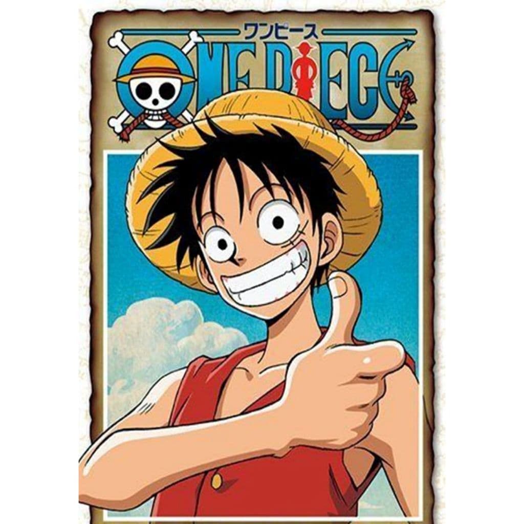 Kit de Pintura Diamante 5D Luffy De One Piece Série/Anime 20X25