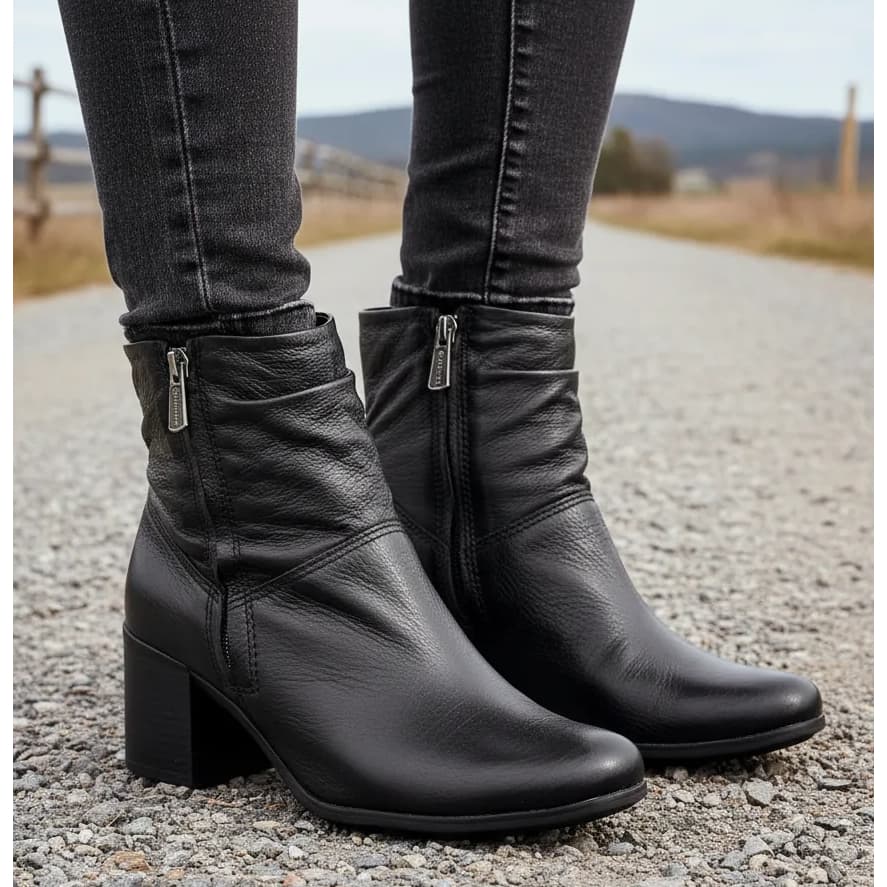 Bota Casual Cano Curto Couro Burnish Bottero 346907-2
