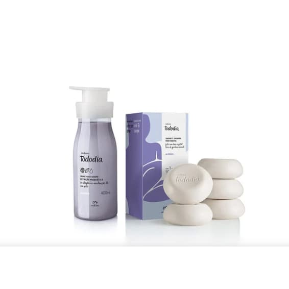 Kit Hidratante Corporal Tododia Algodão 400ml + Sabonetes