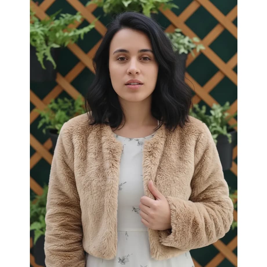 Casaquinho De Inverno De Pelo De Lebre Luxo, Varias Cores