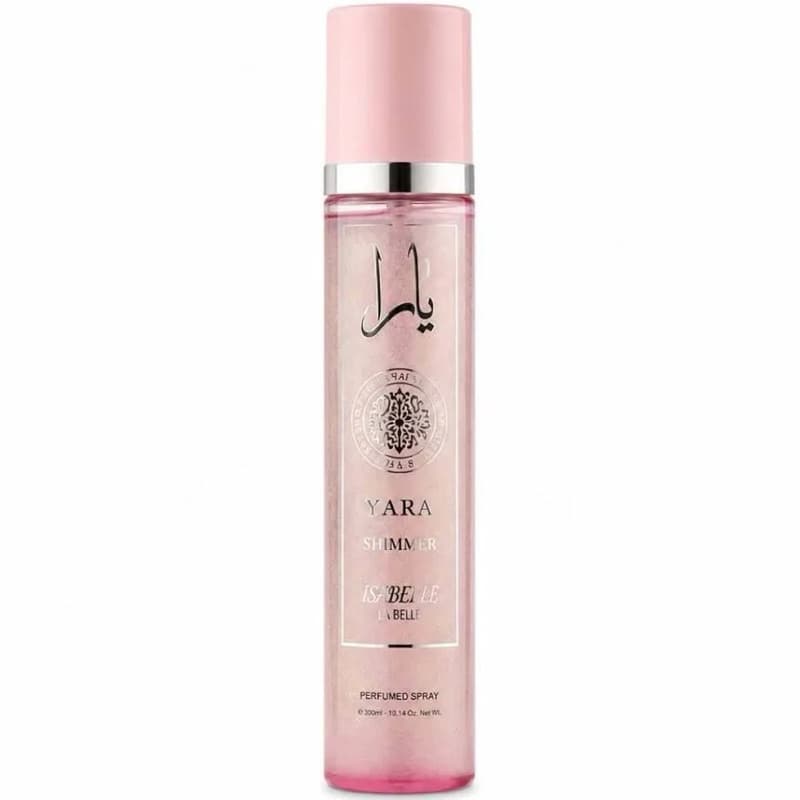 Body Splash Yara Shimmer Árabe Feminino 300ml Isabelle La Belle Original - Perfuma,  ilumina e hidrata