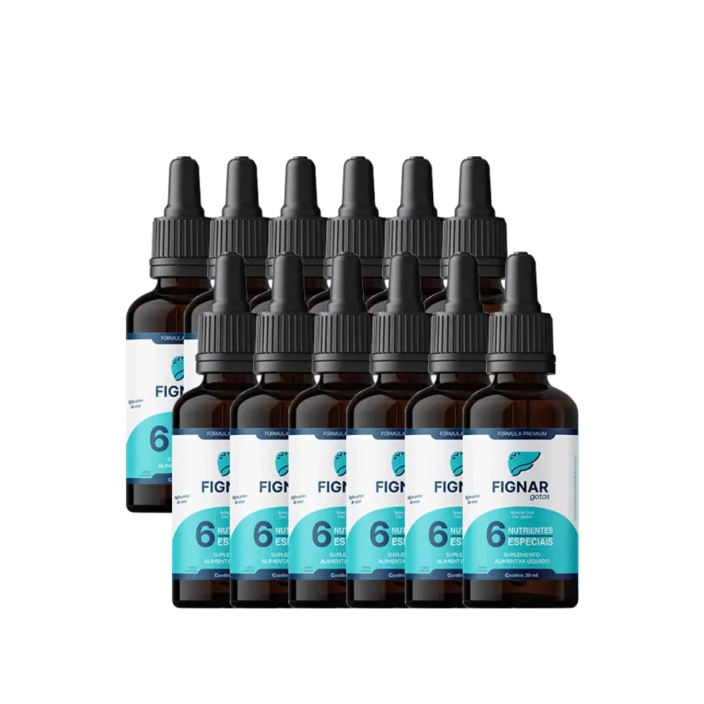 12 Fignar Gotas 30ml Tratamento 100% Natural - Envio Imediato