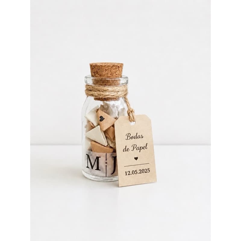 Lembrancinha Bodas de Papel Personalizada