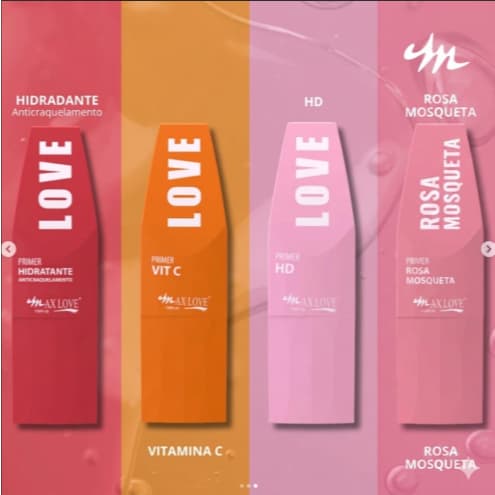 Primer Facial Max Love | D-Pantenol + Manteiga de Karité + Ácido hialurônico + Vitamina E e Rosa Mosqueta