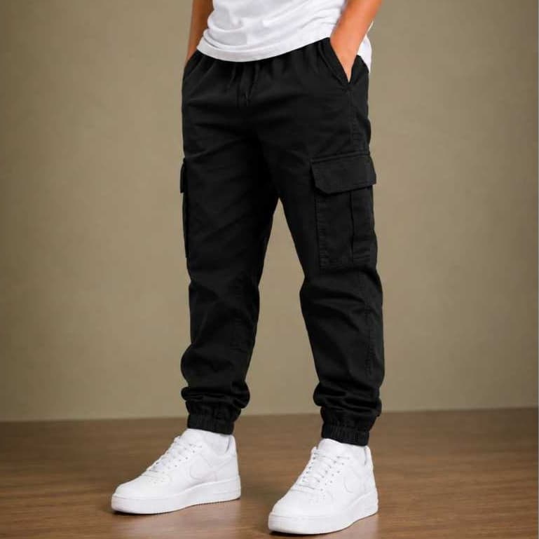 Calça Cargo 4 Cores Masculino Infantil Criança Menino Alta Qualidade 10 a 16 anos Elástica Jovem Adolescente Para Escola
