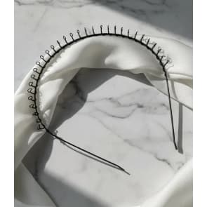 Tiara Feminina Lisa Enfeite Para Cabelo Kit Com 2 Un Tiara de Metal com Dentes Kit 2 Un Tiara Menor Preço